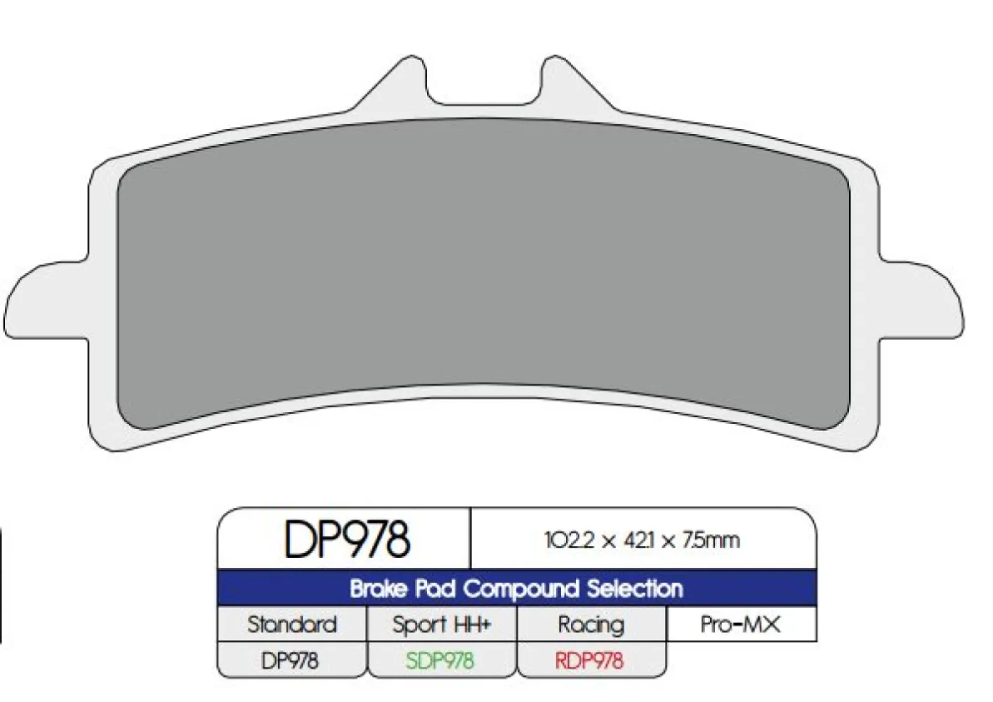 DP BRAKES - BRAKE PAD SINTER - 17212566