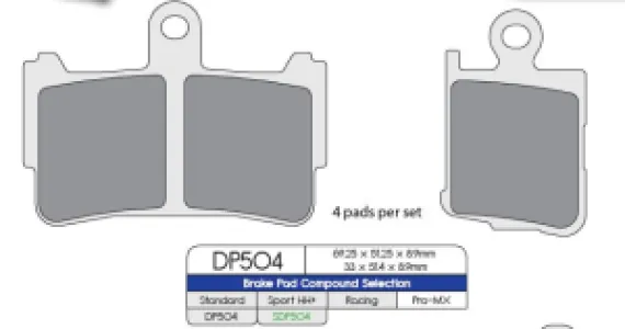 DP BRAKES - BRAKE PAD SINTER SPORT - 17212572