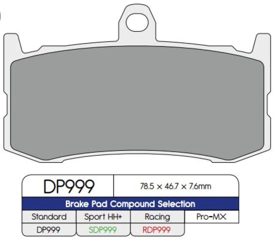 DP BRAKES - BRAKE PAD SINTER RACE - 17212570