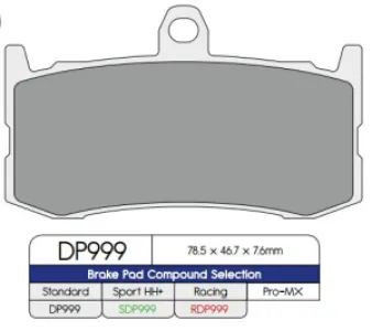 DP BRAKES - BRAKE PAD SINTER RACE - 17212570