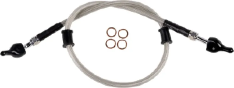MOOSE OFFROAD HARD-PARTS - Stainless Steel Braided Brake  - 17416406