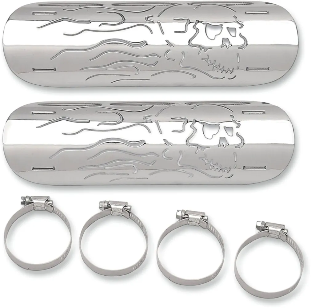 DRAG SPECIALTIES - HEAT SHIELD FLAME SKULL - 18610102