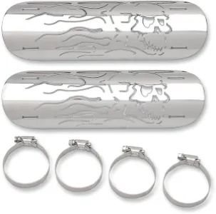 DRAG SPECIALTIES - HEAT SHIELD FLAME SKULL - 18610102