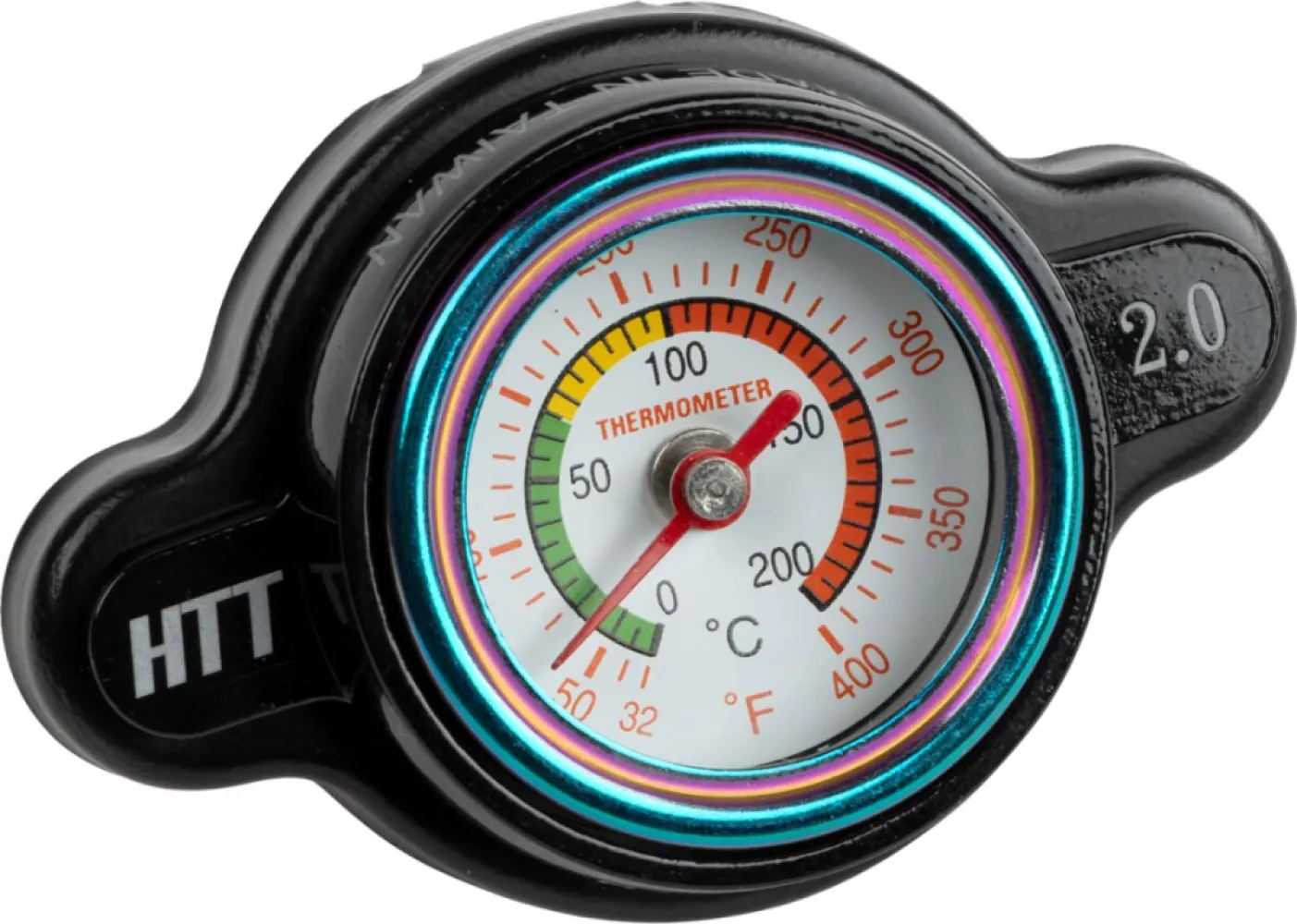 MOOSE OFFROAD HARD-PARTS - RADIATOR CAP W TEMP GAUGE - MO - 19030037