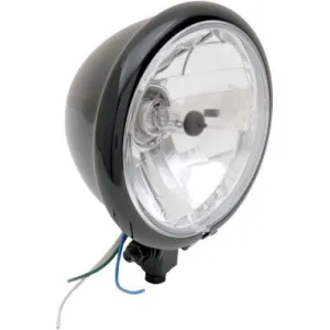 DRAG SPECIALTIES - HEADLIGHT 5.75 SPRGR BLK - 20011123
