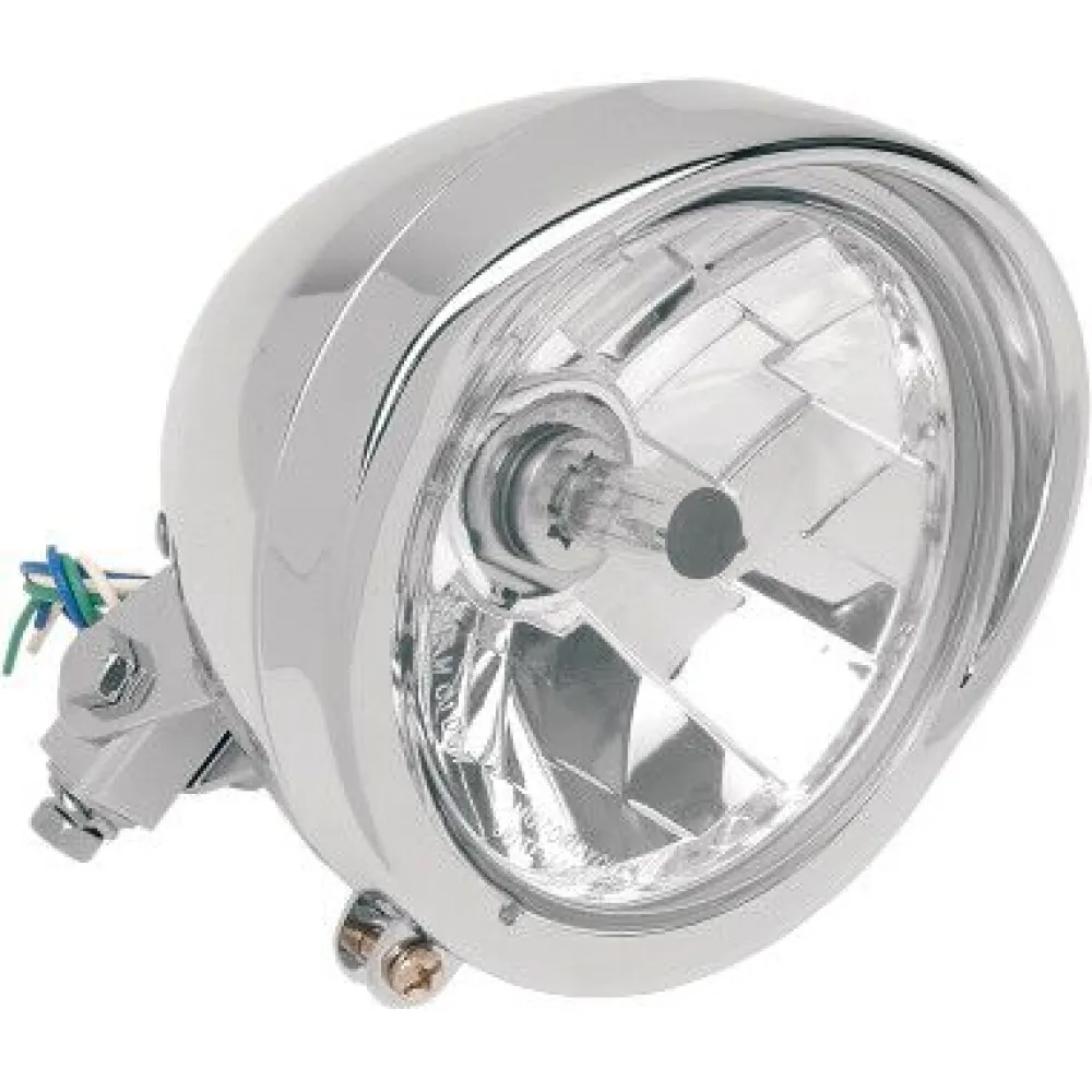 DRAG SPECIALTIES - HEAD LT.5-3/4CLR W/VISR - 20011112