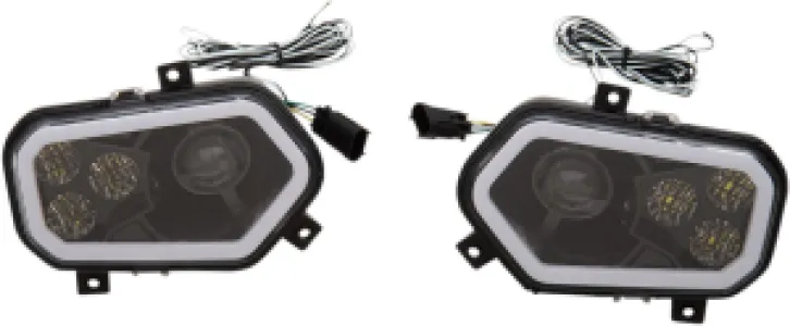 MOOSE OFFROAD FOUR WHEEL - LED HEADLIGHT RZR800/9 BK - 20012226