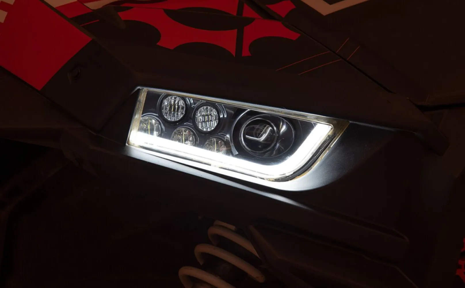 MOOSE OFFROAD FOUR WHEEL - LED HDLGHT RZR900/1000 BK - 20012229