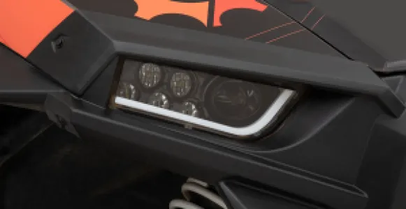 MOOSE OFFROAD FOUR WHEEL - LED HDLGHT RZR900/1000 BK - 20012229