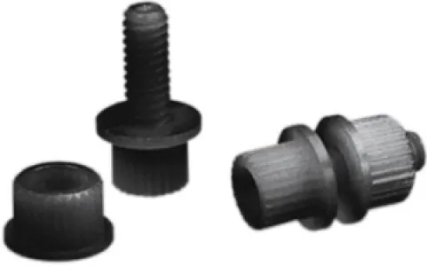 PARTS UNLIMITED - BOLT LICENSE 100PK BLACK - 20300010