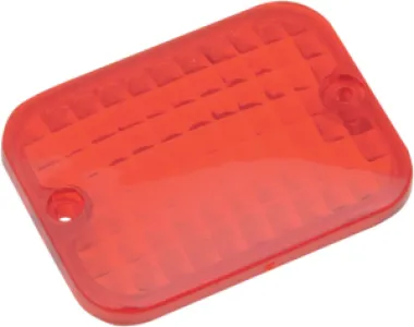 DRAG SPECIALTIES - LENS REPL RECTANGULAR RED - 20400300