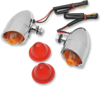 DRAG SPECIALTIES - LIGHT MINI-RETRO AMB/RED - 20400533