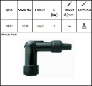 NGK SPARK PLUGS - SPARK CAP NGK LB01F - 21030156