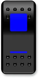 MOOSE OFFROAD FOUR WHEEL - SWITCH ROCKER ON/OFF BLUE - 21060414