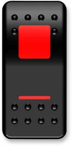 MOOSE OFFROAD FOUR WHEEL - SWITCH ROCKER ON/OFF RED - 21060413