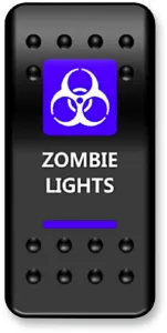 MOOSE OFFROAD FOUR WHEEL - SWITCH ROCKER ZOMBIE LGHT - 21060417