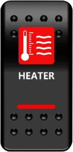 MOOSE OFFROAD FOUR WHEEL - SWITCH ROCKER HEATER-RED - 21060449