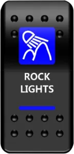 MOOSE OFFROAD FOUR WHEEL - SWITCH ROCK LIGHTS-BLUE - 21060453