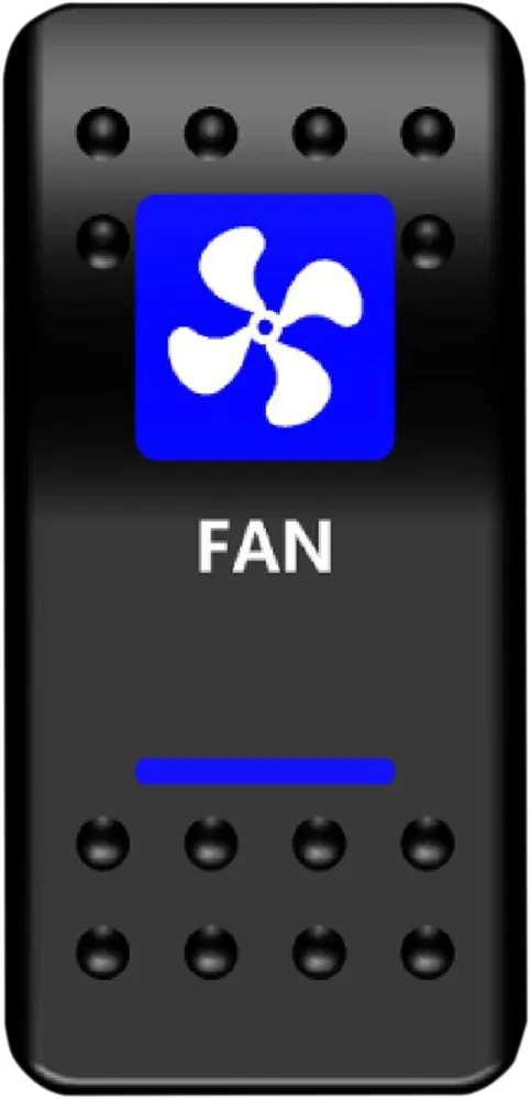 MOOSE OFFROAD FOUR WHEEL - SWITCH FAN POWER BLUE - 21060455
