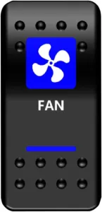 MOOSE OFFROAD FOUR WHEEL - SWITCH FAN POWER BLUE - 21060455