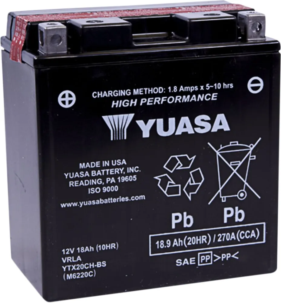 YUASA - BATTERY YUASA MF YTX20CH-BS - 21130015
