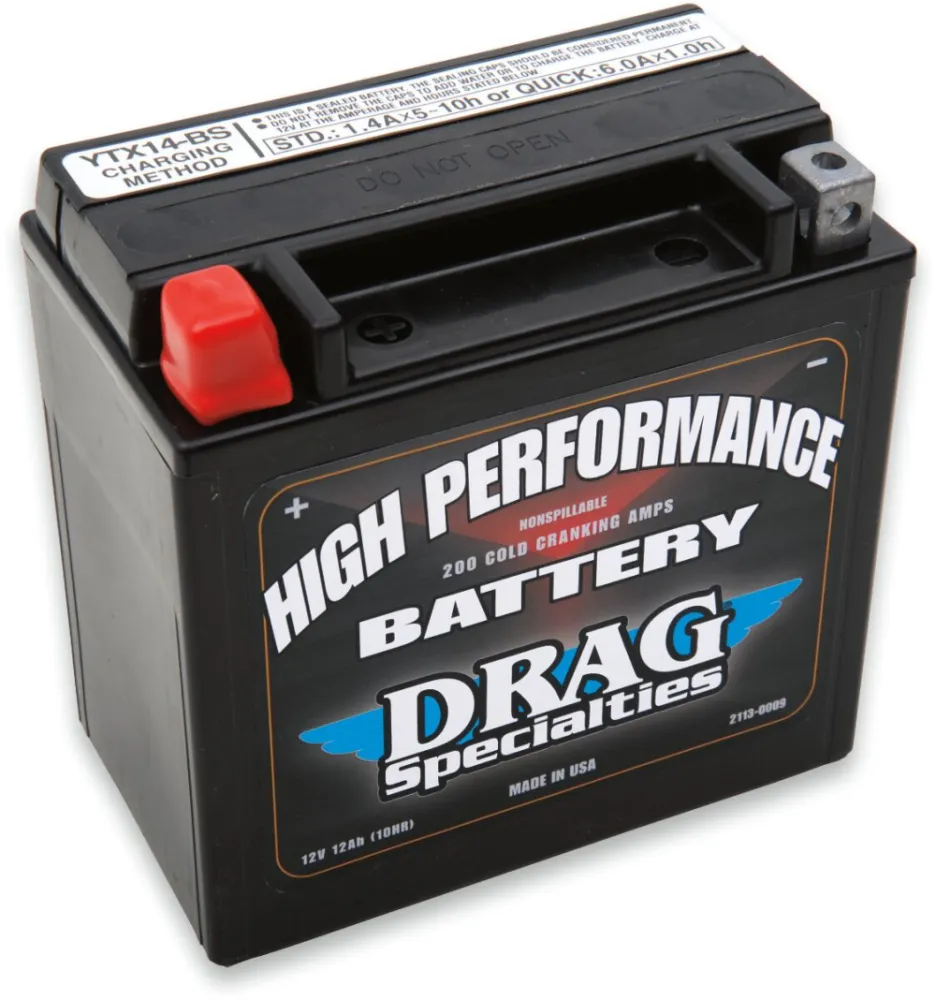 DRAG SPECIALTIES BATTERIES - BATTERY DRAG FA YTX14 (EU) - 21130446