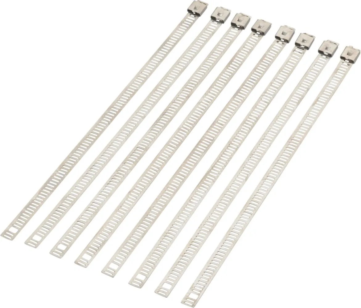 MOOSE OFFROAD HARD-PARTS - CABLE TIE SILVER 8 8PK - 21200642