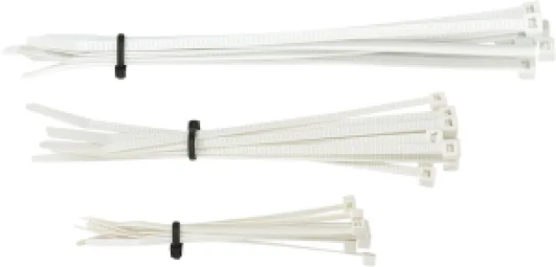 MOOSE OFFROAD HARD-PARTS - CABLE TIES MSE WHITE 30PK - 24040586