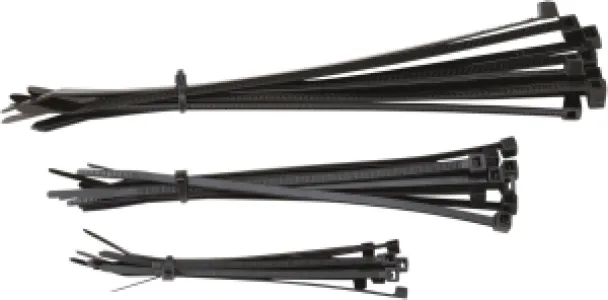 MOOSE OFFROAD HARD-PARTS - CABLE TIES MSE BLACK 30PK - 24040587