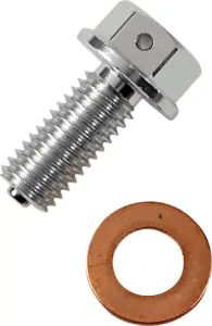 MOOSE OFFROAD HARD-PARTS - DRAIN PLUG MAGNETIC SLVR - 09200194