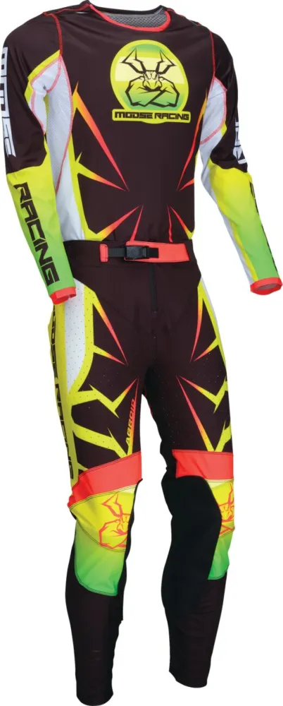 MOOSE OFFROAD SOFT-GOODS - JERSEY AGROID BK/YL/WH XL - 29107920