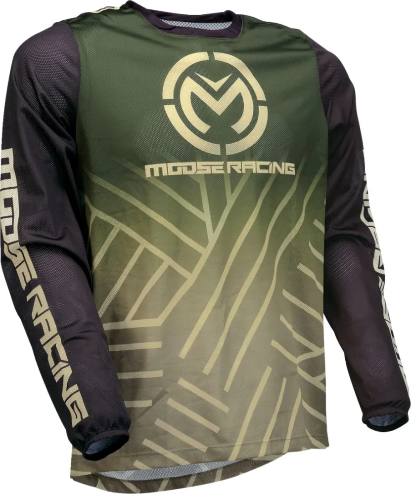 MOOSE OFFROAD SOFT-GOODS - JERSEY SAHARA GREEN/BLACK XL - 29107945