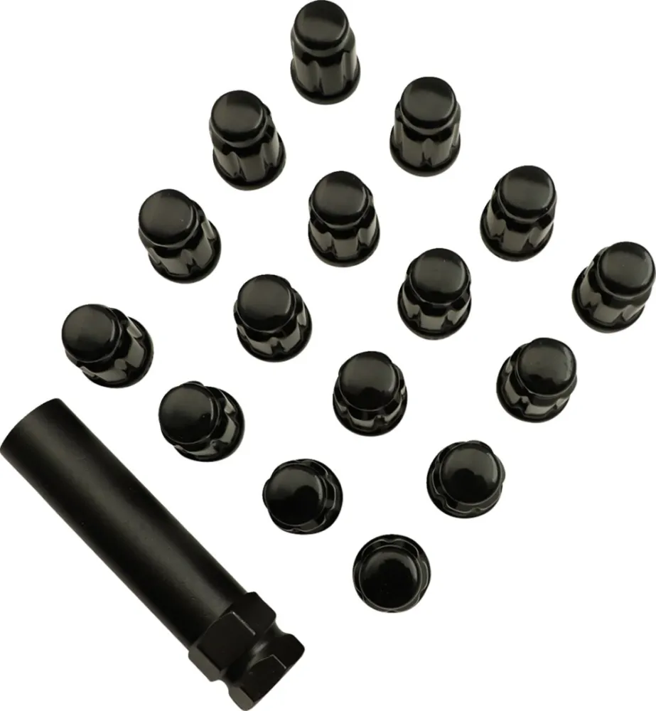 MOOSE OFFROAD FOUR WHEEL - LUGNT 3/8 SPLIND BLK 16PK - 02230223