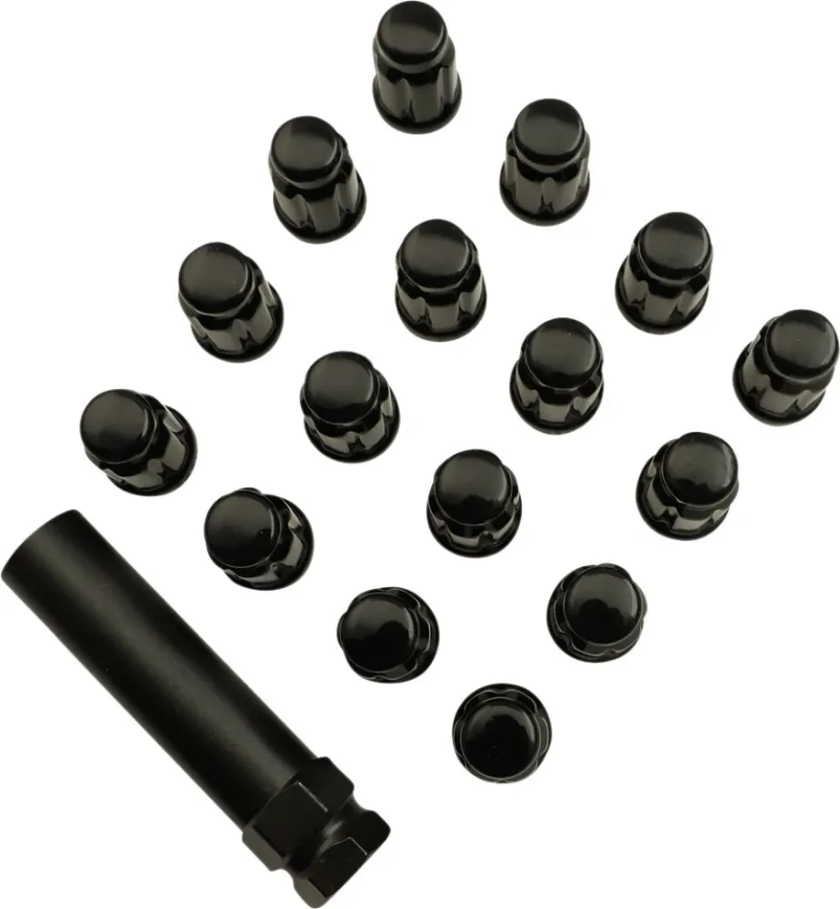 MOOSE OFFROAD FOUR WHEEL - LUGNT 3/8 SPLIND BLK 16PK - 02230223