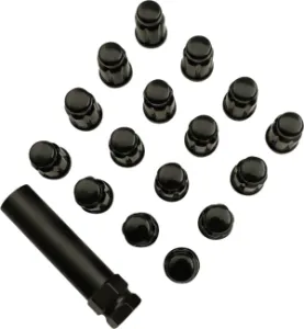 MOOSE OFFROAD FOUR WHEEL - LUGNT 3/8 SPLIND BLK 16PK - 02230223