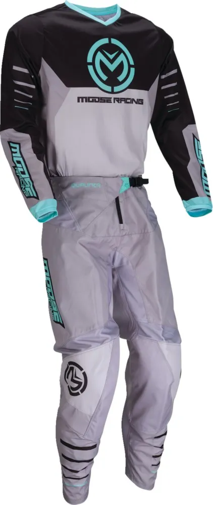 MOOSE OFFROAD SOFT-GOODS - JERSEY QUALIFIER GRAY/TEAL 3XL - 29108188
