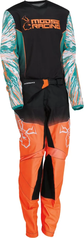MOOSE OFFROAD SOFT-GOODS - JRSY YTH AGRD TL/OR/BK MD - 29122253