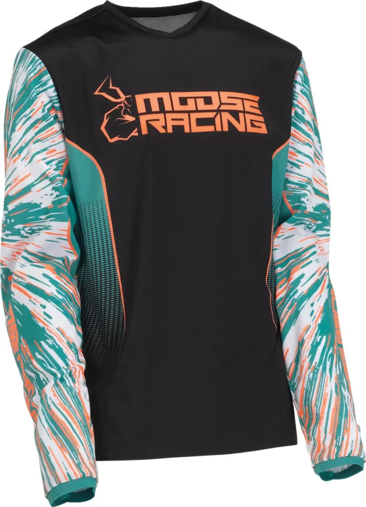 MOOSE OFFROAD SOFT-GOODS - JRSY YTH AGRD TL/OR/BK MD - 29122253