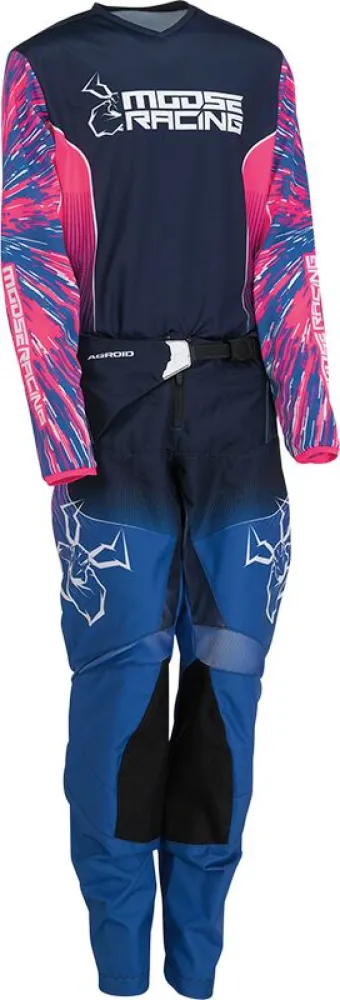 MOOSE OFFROAD SOFT-GOODS - JRSY YTH AGRD PK/BL XL - 29122260