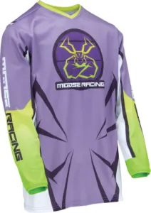 MOOSE OFFROAD SOFT-GOODS - JERSEY YTH AGROID PU/WH MD - 29122476