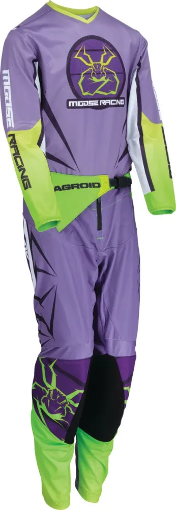 MOOSE OFFROAD SOFT-GOODS - JERSEY YTH AGROID PU/WH MD - 29122476
