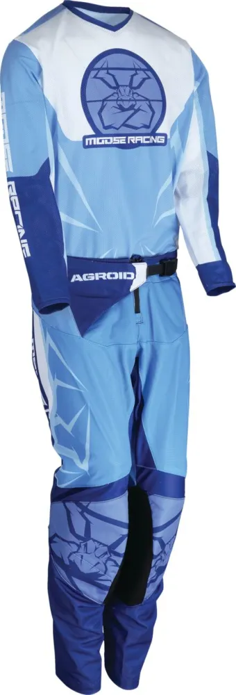 MOOSE OFFROAD SOFT-GOODS - JERSEY YTH AGROID BL/WH SM - 29122481