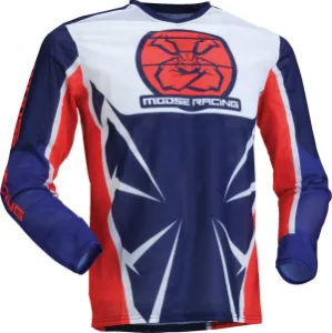 MOOSE OFFROAD SOFT-GOODS - JERSEY YOUTH AGROID MESH RD/WH - 29122526