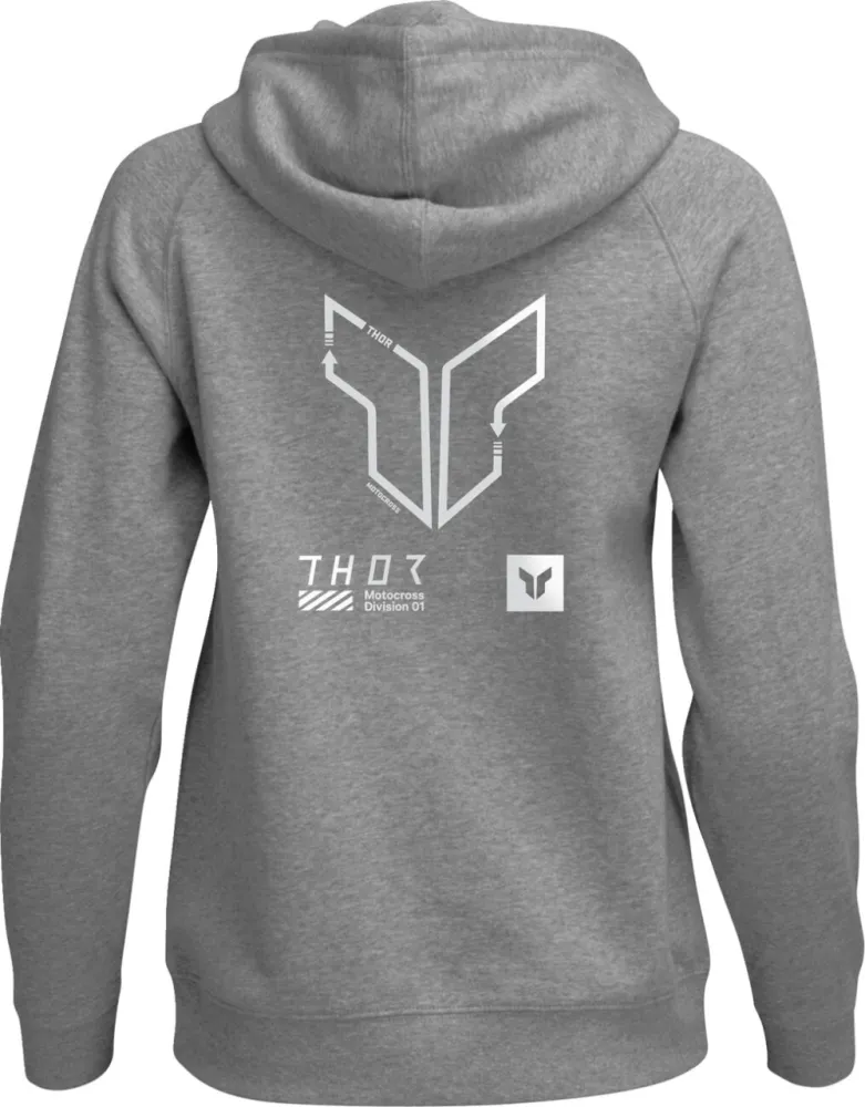THOR - HOODIE WOMENS TRAX HTR GY SM - 30511240