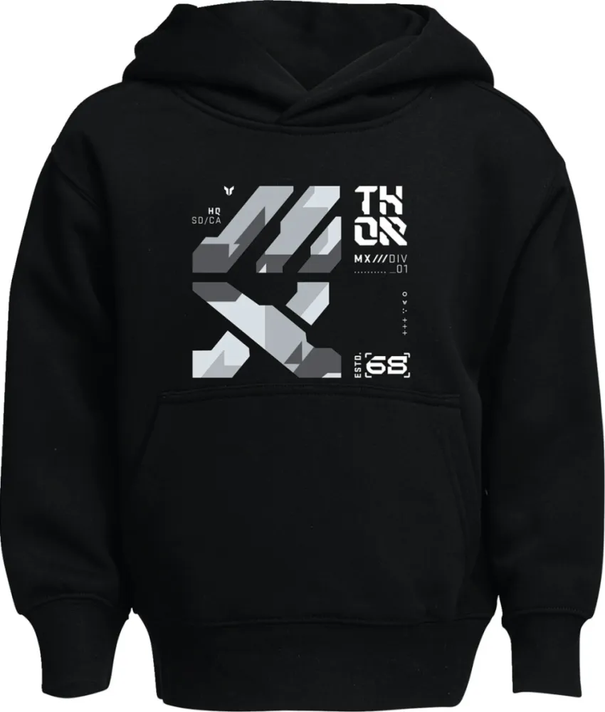 THOR - HOODIE YOUTH FORGE BLACK LG - 30520708