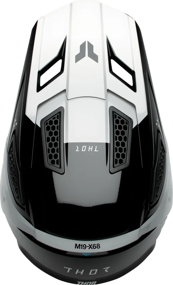 THOR - HELMET FLEET STORM BK/WH MD - 01108912