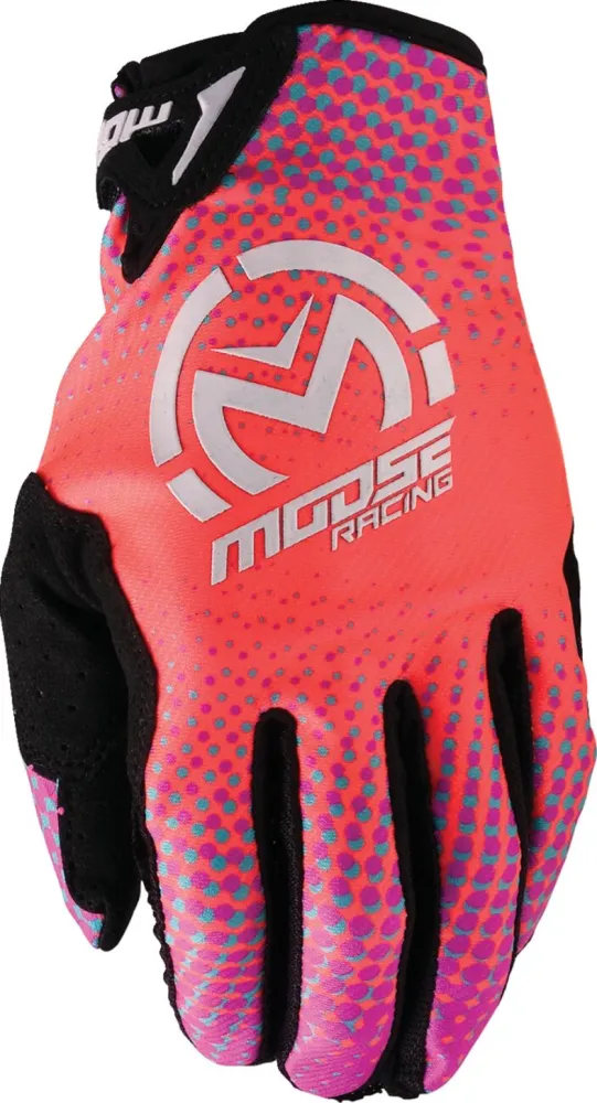 MOOSE OFFROAD SOFT-GOODS - GLOVE SX1 PINK/PURPLE/TEAL LG - 33308074