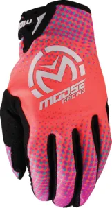 MOOSE OFFROAD SOFT-GOODS - GLOVE SX1 PINK/PURPLE/TEAL LG - 33308074