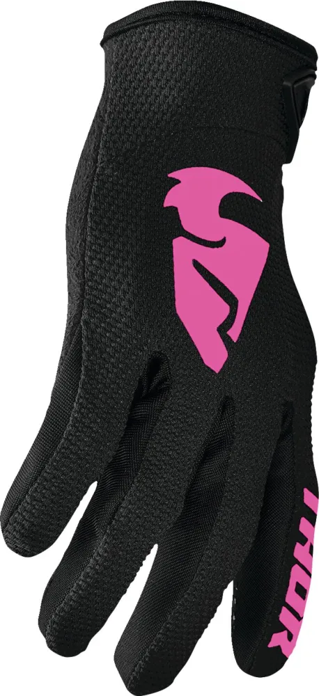 THOR - GLOVE WMN SECTOR BK/PK SM - 33310242