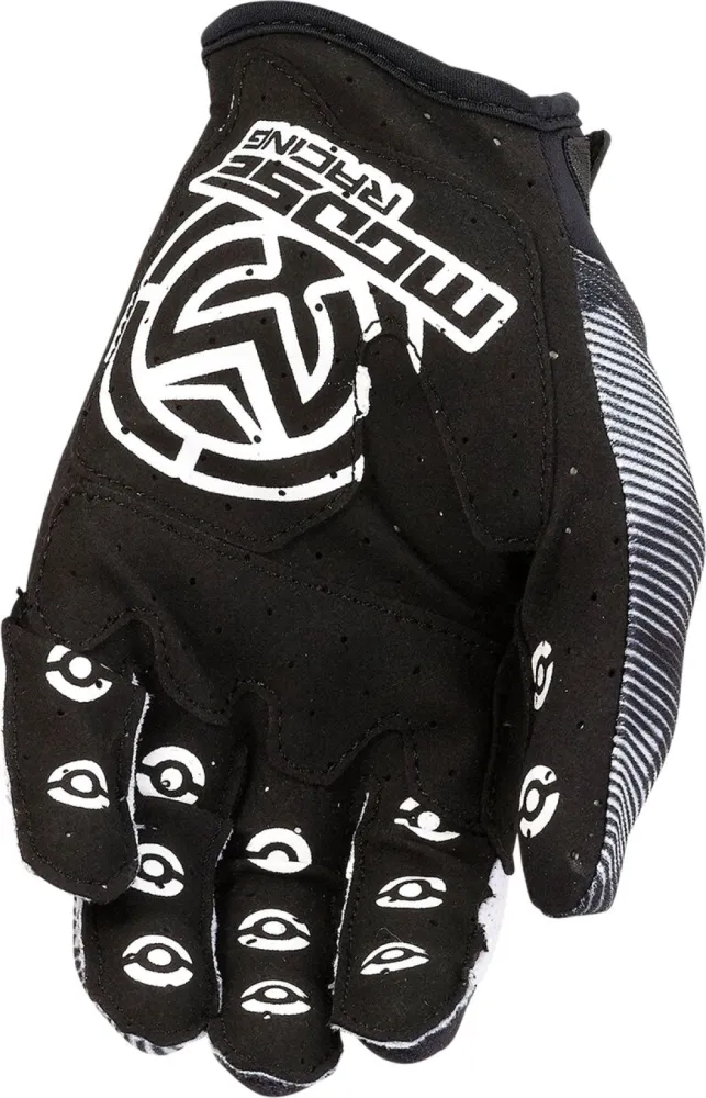 MOOSE OFFROAD SOFT-GOODS - GLOVE YOUTH MX1 BK/WH LG - 33321720